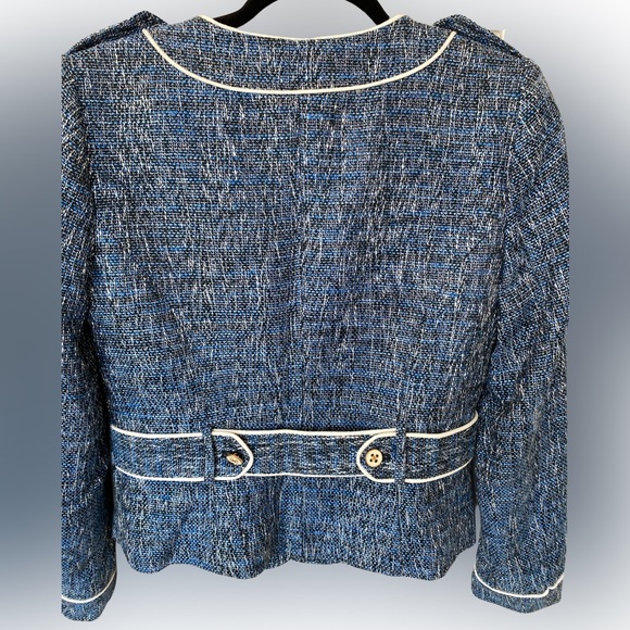 Cache Blue Blazer Jacket Size 6 - Picture 3 of 11